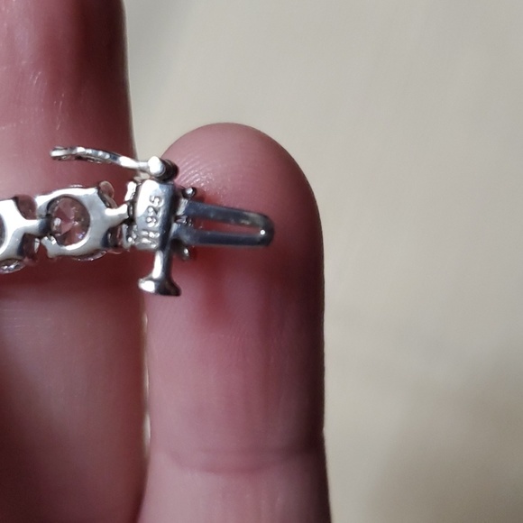 NEW 925 Sterling Silver Round CZ White Diamond Tennis Bracelet 7.25" - Picture 14 of 16